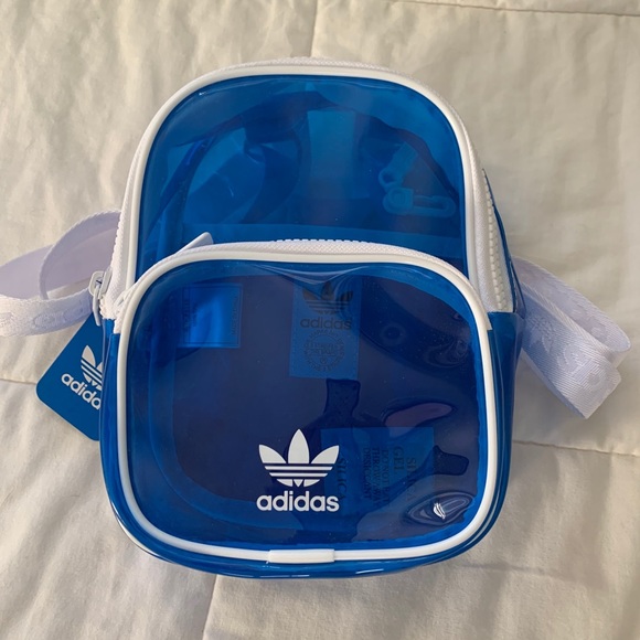 adidas Handbags - BRAND NEW! Adidas Clear Blue Mini Backpack